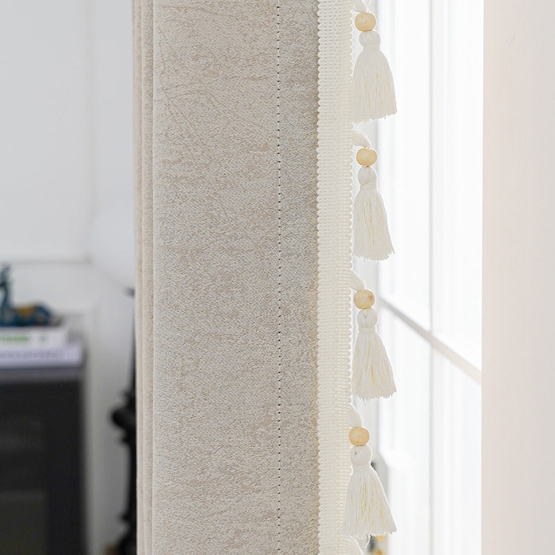 Decorative Curtain with Tassel Trim | TheKanta