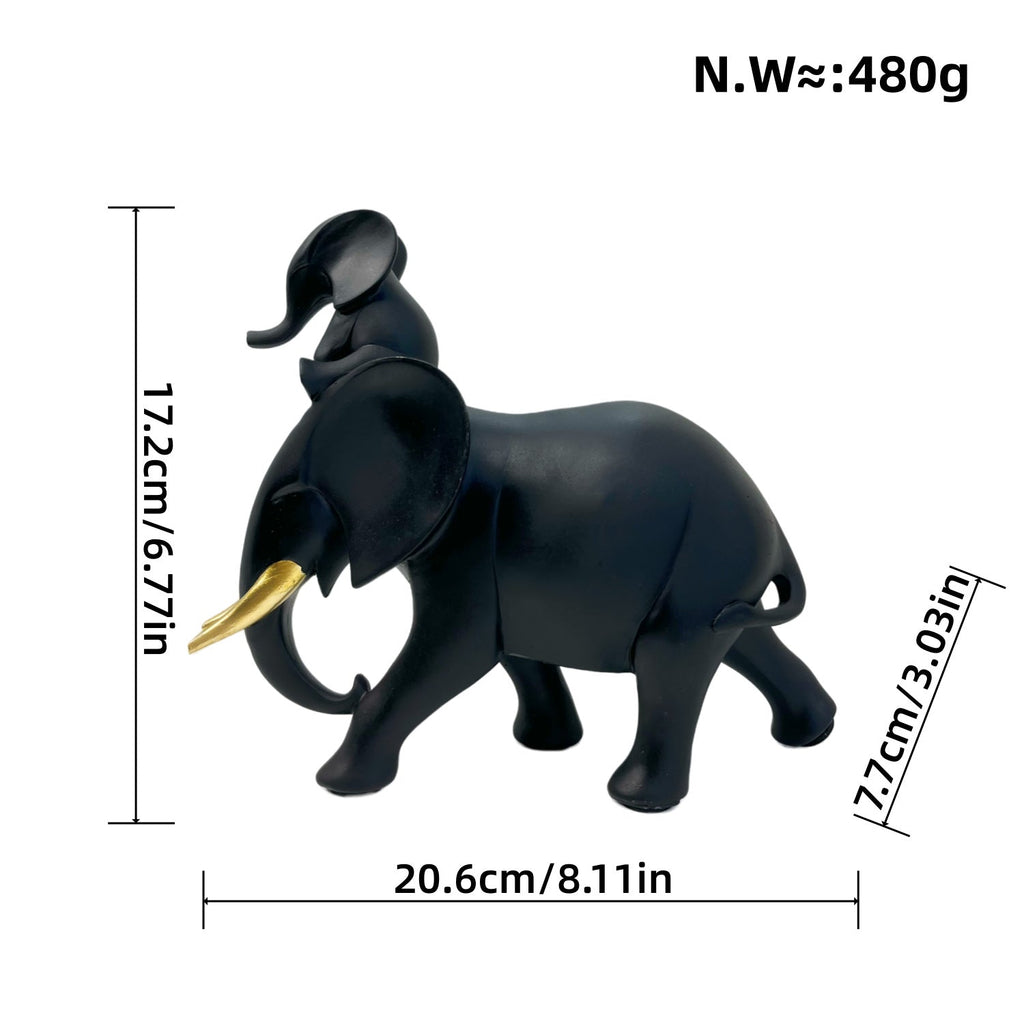 Decorative Elephant Family Sculpture | TheKanta