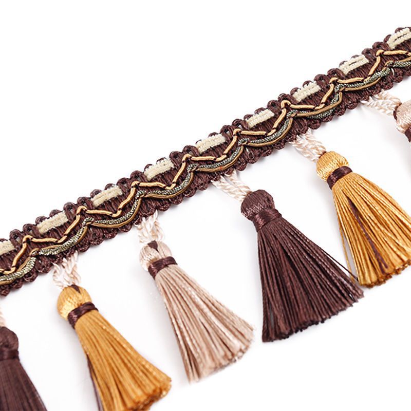 Decorative Fringe Trim Polyester Textile | TheKanta