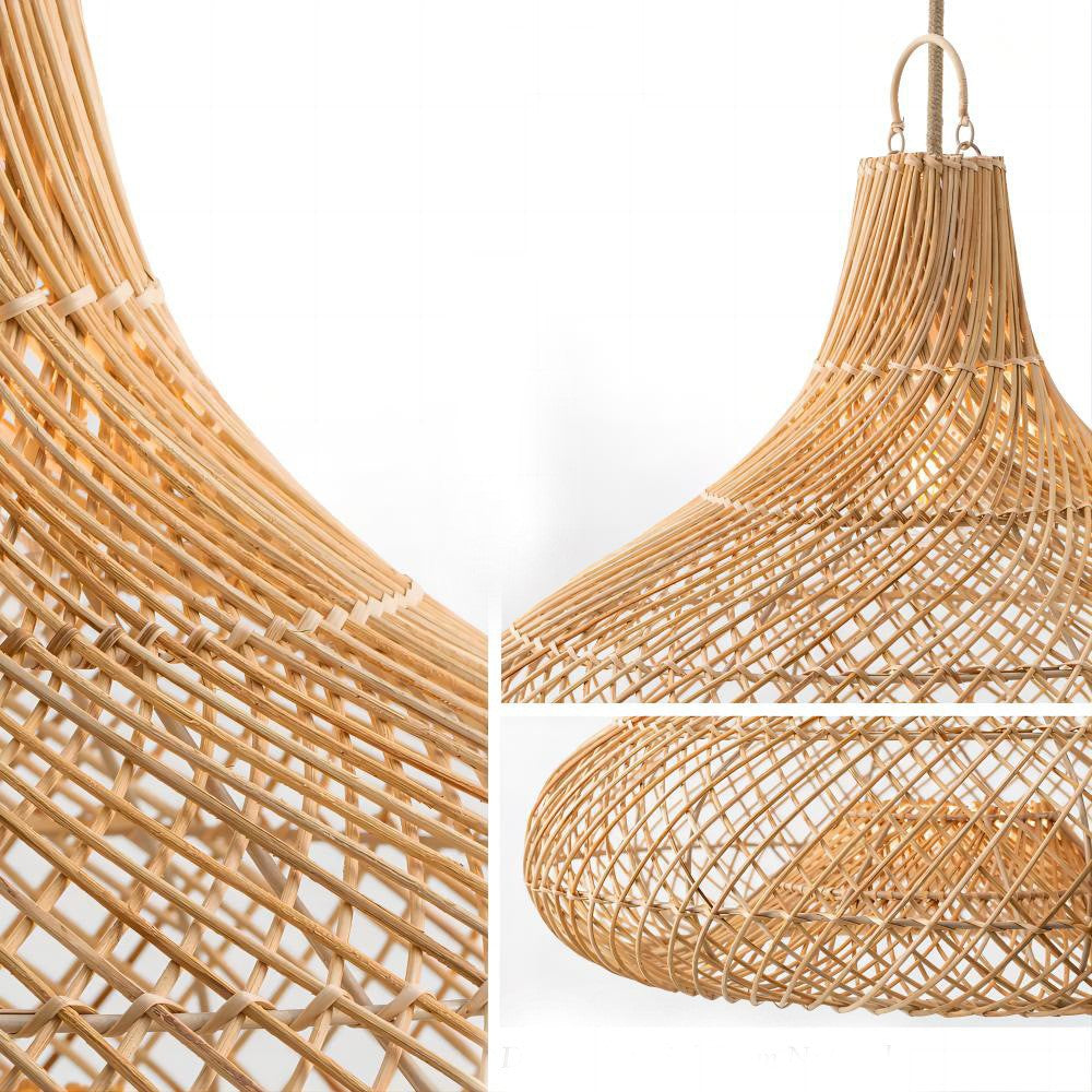 Decorative Hanging Light made of Rattan | TheKanta