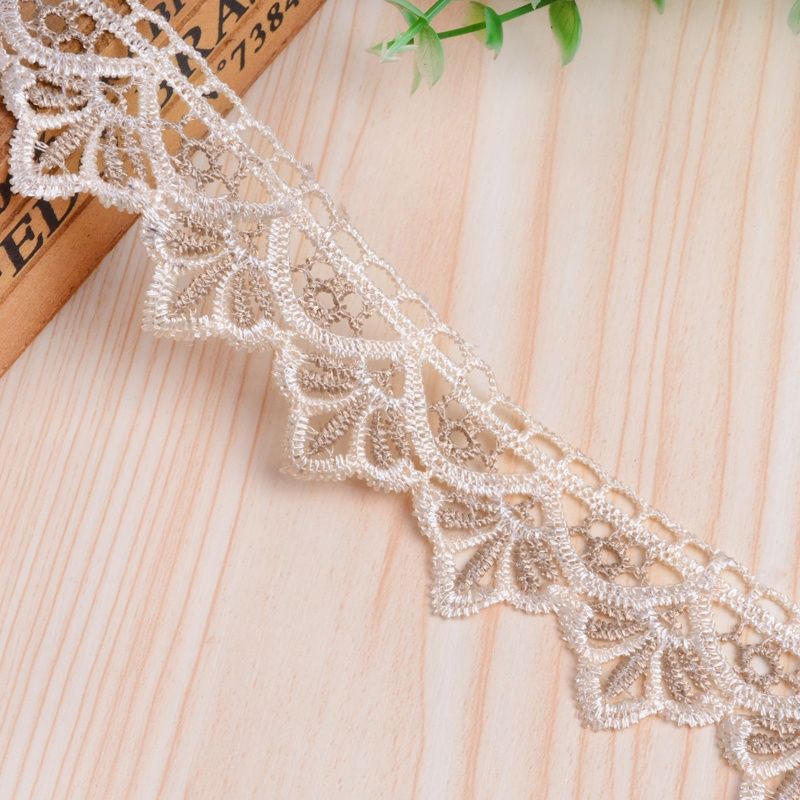 Decorative Lace Trim Cotton Textile | TheKanta