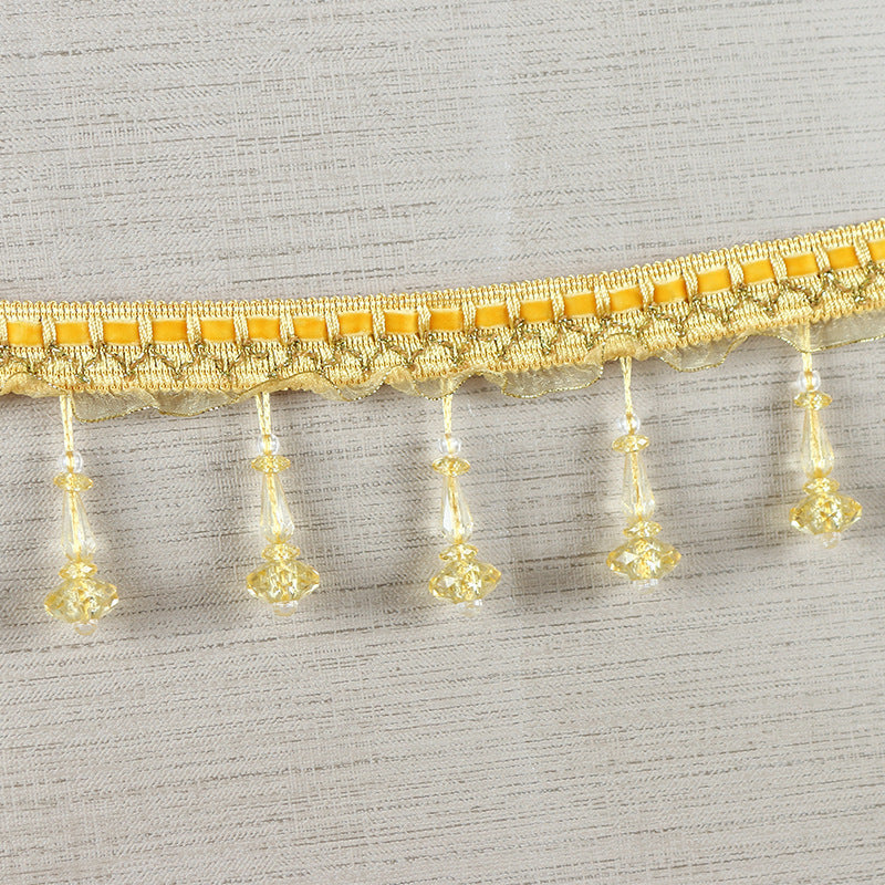 Decorative Lace Trim with Pearls | TheKanta