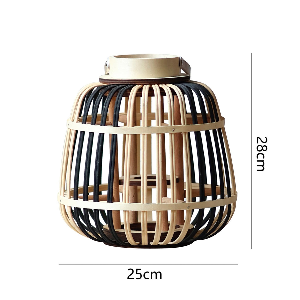 Decorative Lantern Bamboo LED Illuminated | TheKanta
