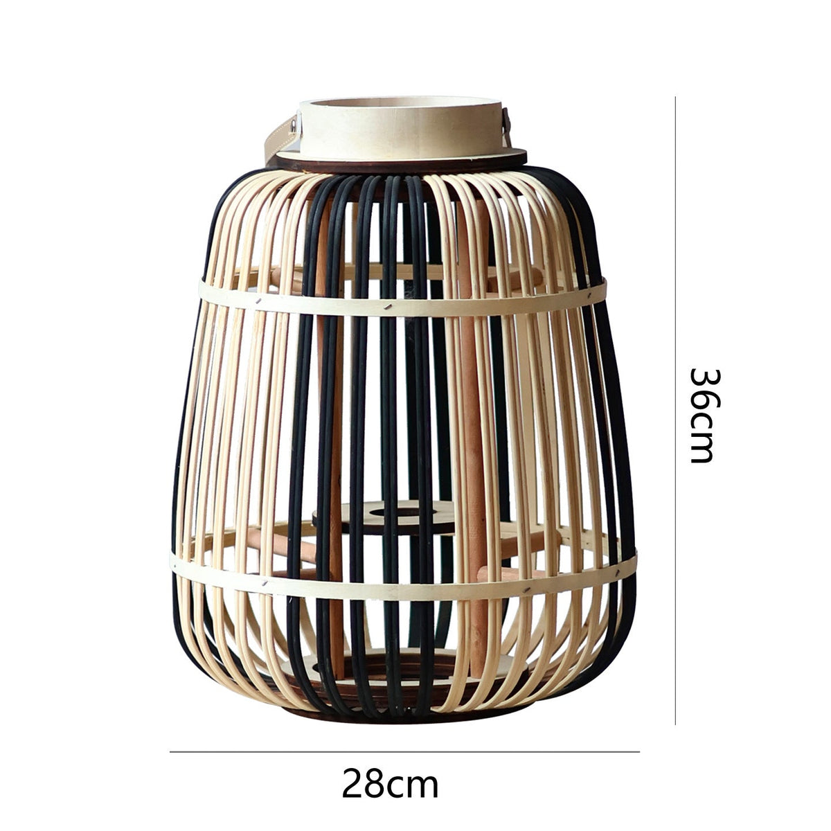 Decorative Lantern Bamboo LED Illuminated | TheKanta