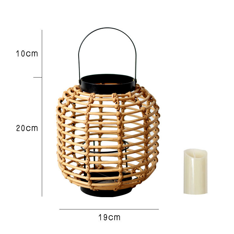 Decorative Lantern made of Braided Rattan | TheKanta