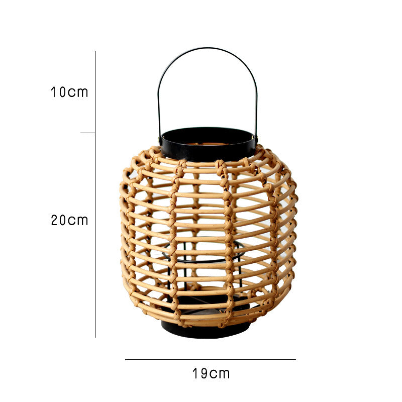 Decorative Lantern made of Braided Rattan | TheKanta
