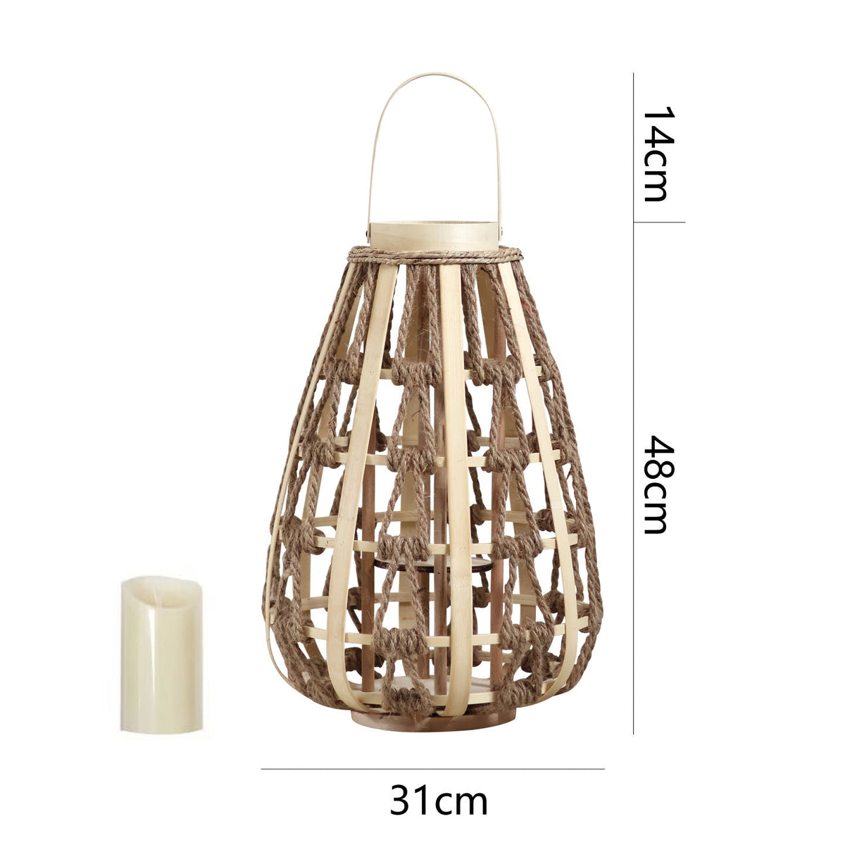 Decorative Lantern made of Rattan | TheKanta