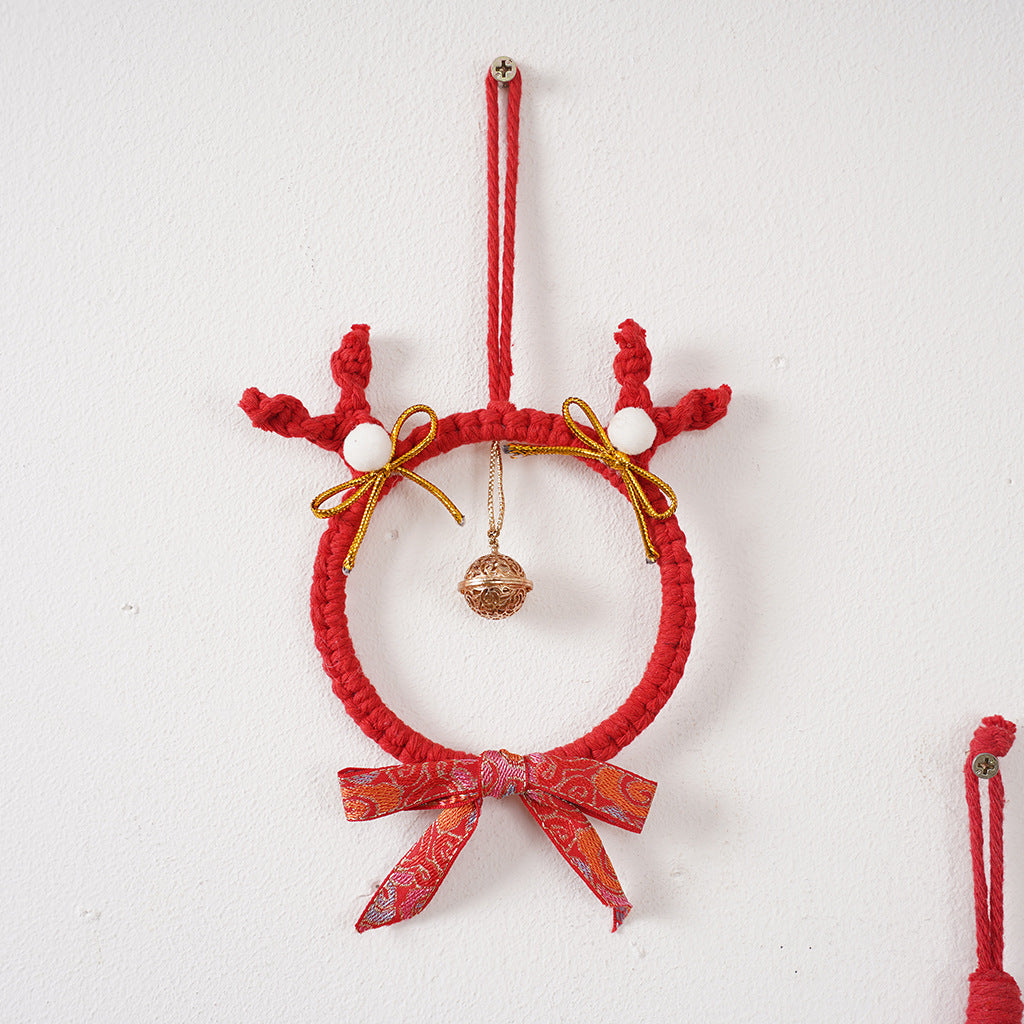 Decorative Macrame Green Red | TheKanta
