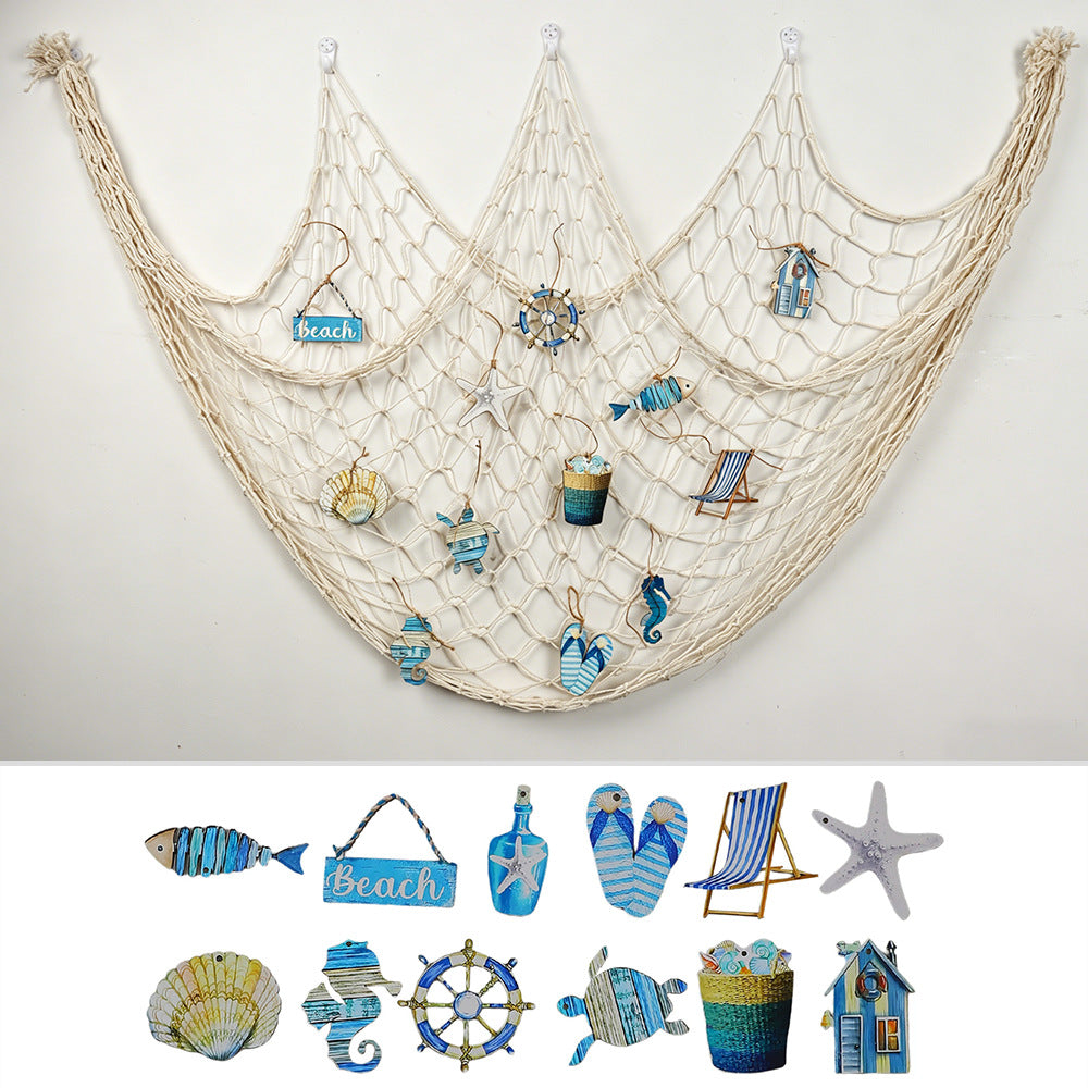 Decorative Macrame Wall Tapestry Cream White Sky Blue | TheKanta