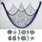 Decorative Macrame Wall Tapestry Cream White Sky Blue | TheKanta