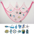 Decorative Macrame Wall Tapestry Cream White Sky Blue | TheKanta