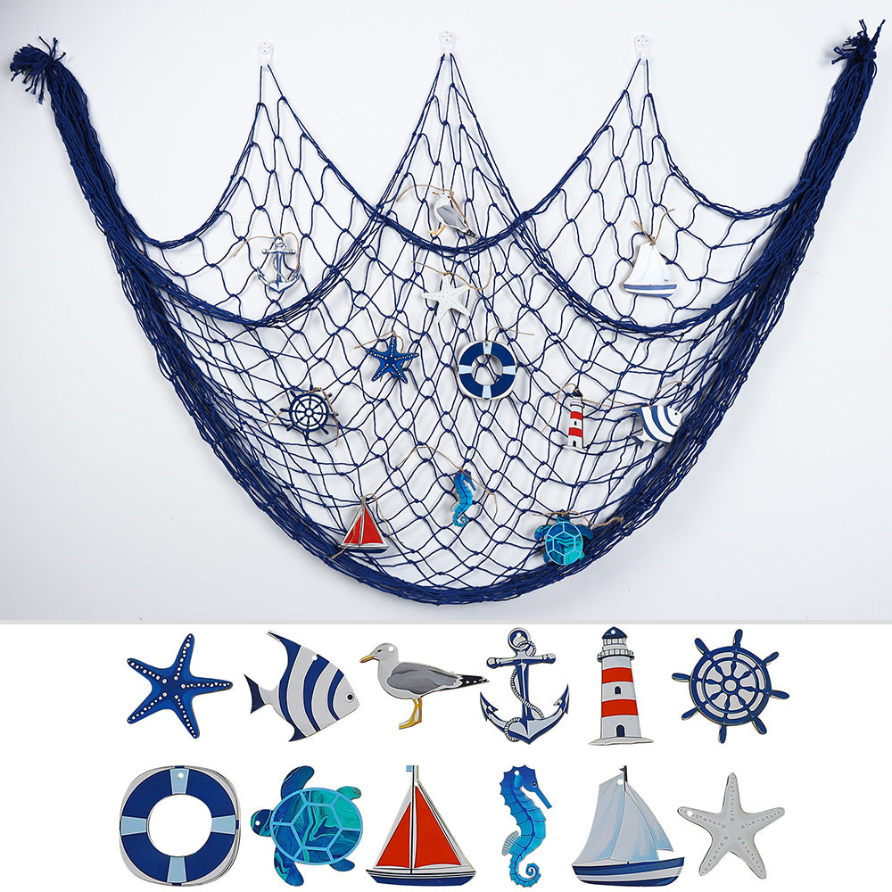 Decorative Macrame Wall Tapestry Cream White Sky Blue | TheKanta