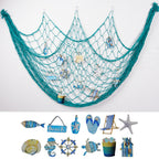 Decorative Macrame Wall Tapestry Cream White Sky Blue | TheKanta