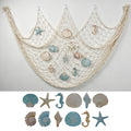 Decorative Macrame Wall Tapestry Cream White Sky Blue | TheKanta