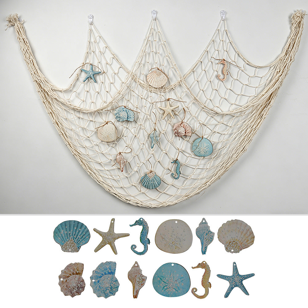 Decorative Macrame Wall Tapestry Cream White Sky Blue | TheKanta