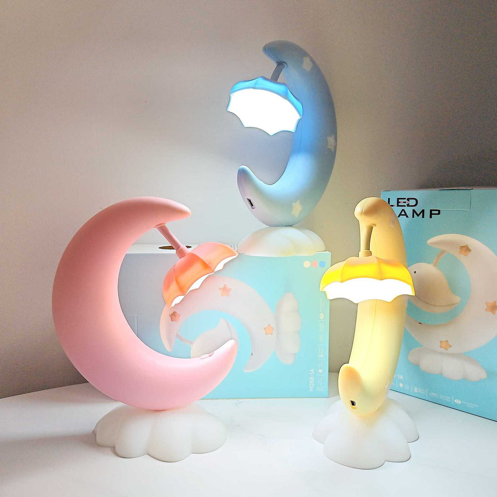 Decorative Moon and Cloud Night Light Table Lamp for Children | TheKanta
