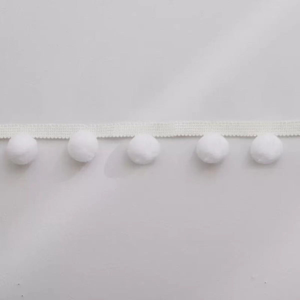 Decorative Pompon Trim Black-White | TheKanta