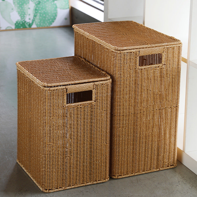 Decorative Woven Laundry Basket | TheKanta
