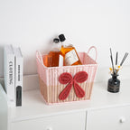 Decorative Woven Storage Basket with Bow Design | TheKanta