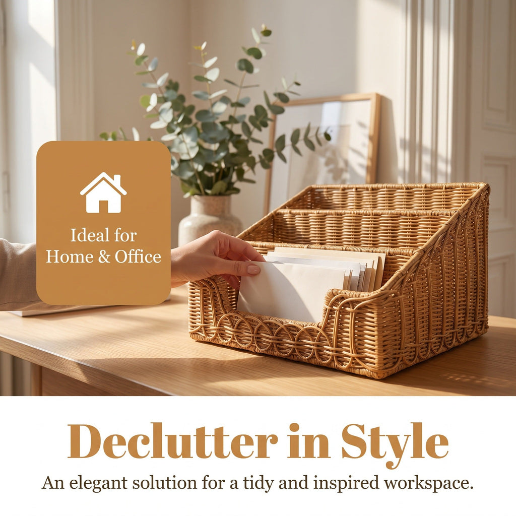 Document Holder Woven Natural Fiber Paper | TheKanta