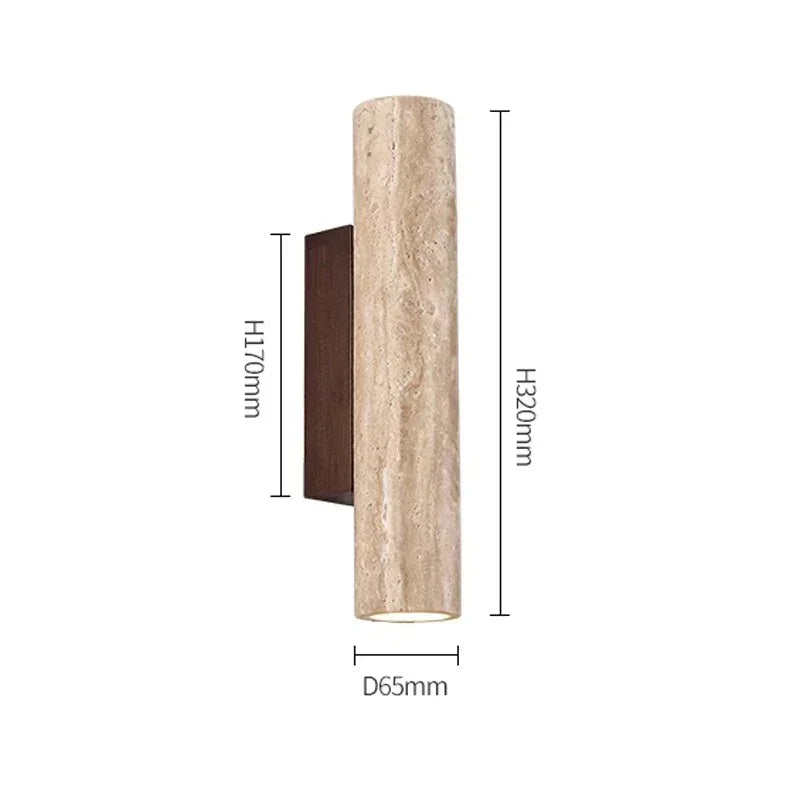 Dorstanta Travertine Wall Lamp
