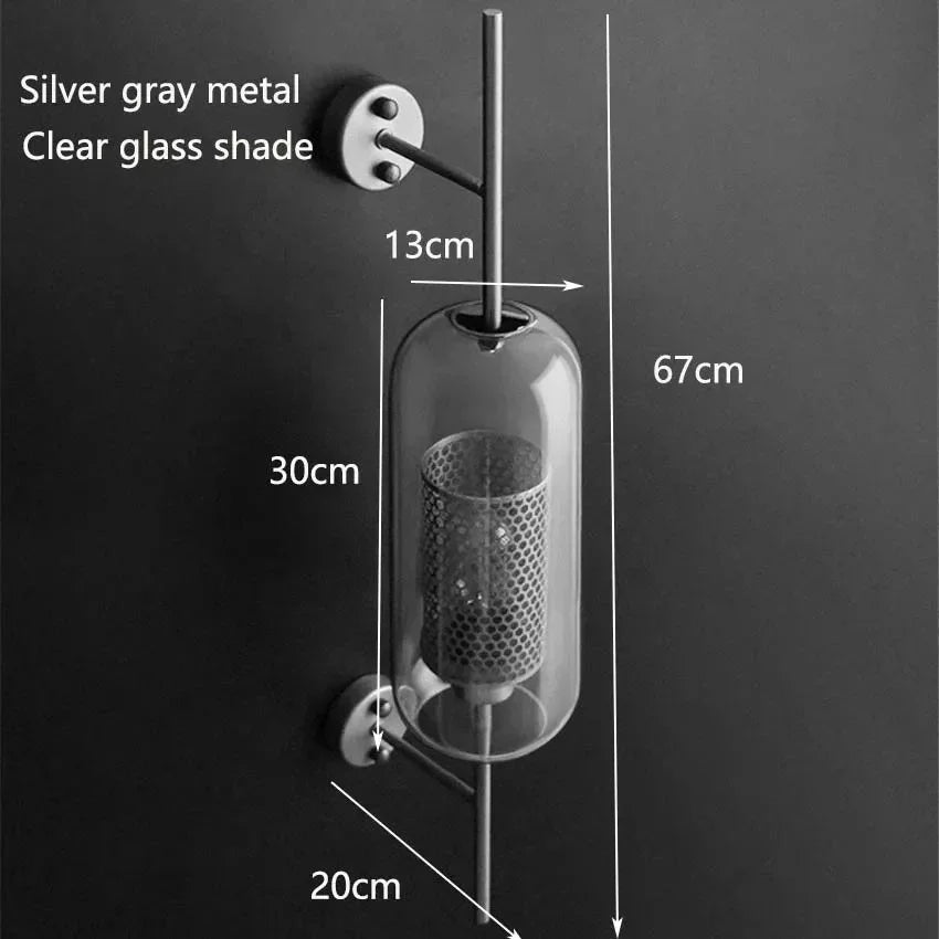 Drefelta Glass Wall Lamp