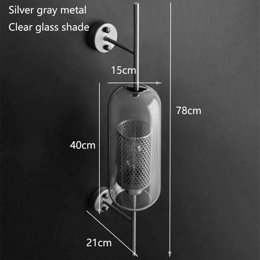 Drefelta Glass Wall Lamp