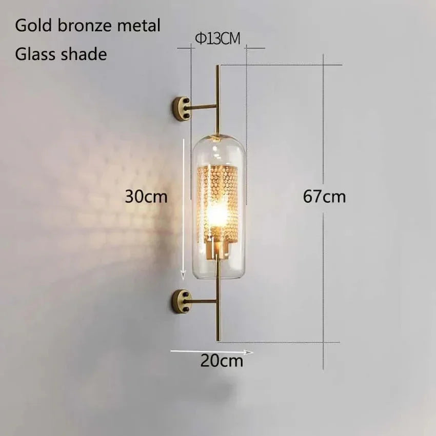 Drefelta Glass Wall Lamp