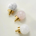 Drefyra Brass Marble Knobs