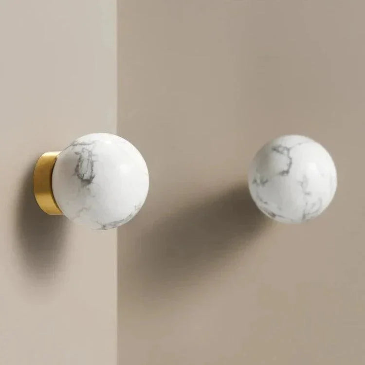 Drefyra Brass Marble Knobs