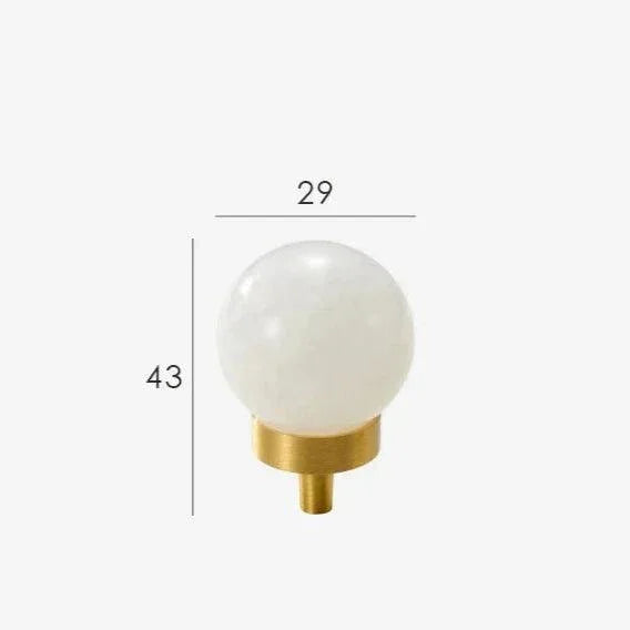 Drefyra Brass Marble Knobs