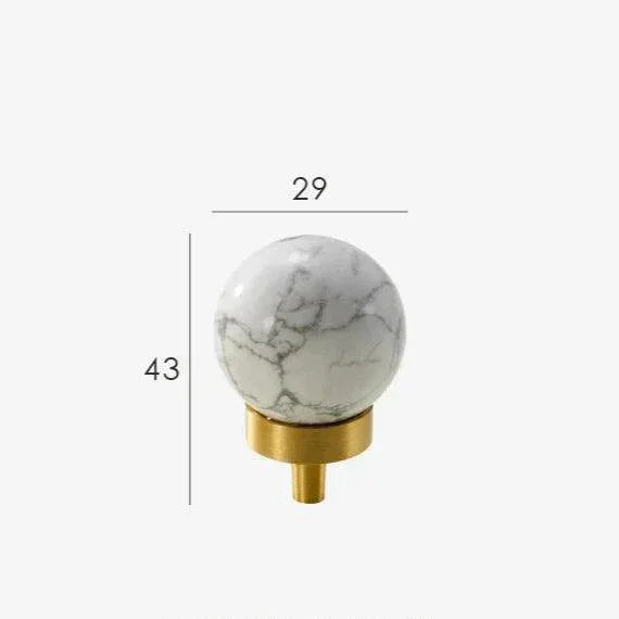 Drefyra Brass Marble Knobs
