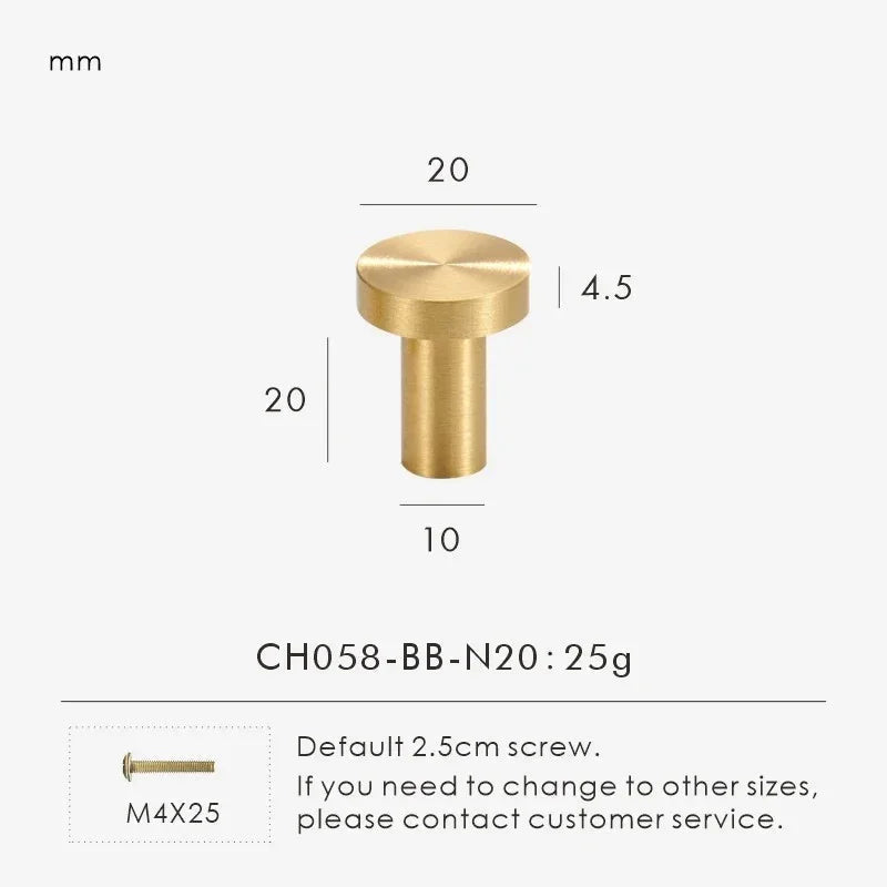 Drevando Brass Cabinet Knob