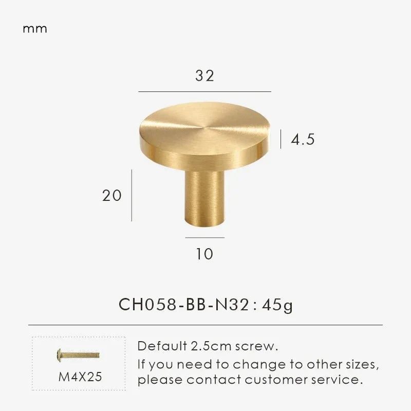 Drevando Brass Cabinet Knob