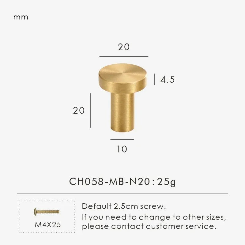 Drevando Brass Cabinet Knob