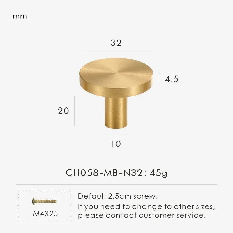 Drevando Brass Cabinet Knob