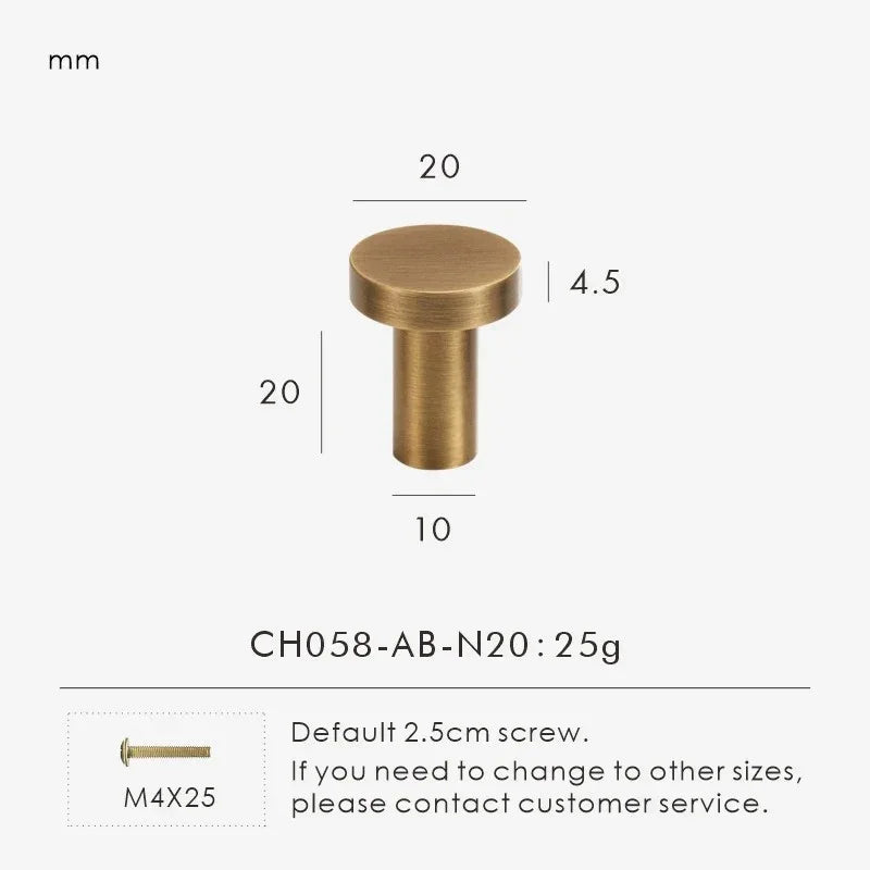 Drevando Brass Cabinet Knob