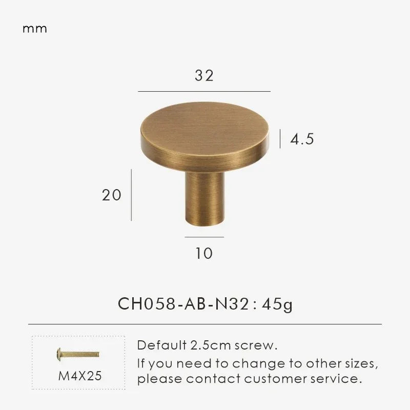 Drevando Brass Cabinet Knob