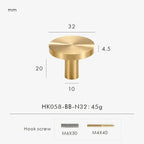 Drevando Brass Cabinet Knob