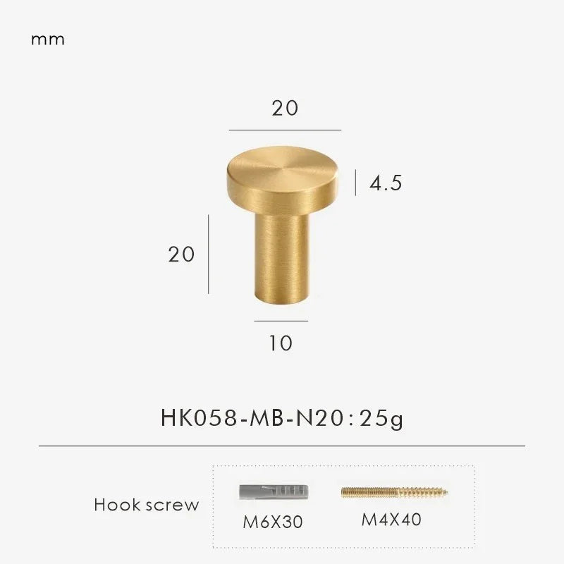 Drevando Brass Cabinet Knob