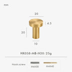 Drevando Brass Cabinet Knob