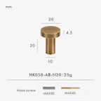 Drevando Brass Cabinet Knob