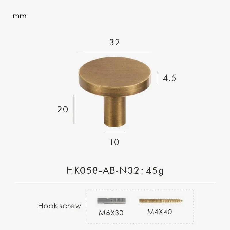 Drevando Brass Cabinet Knob