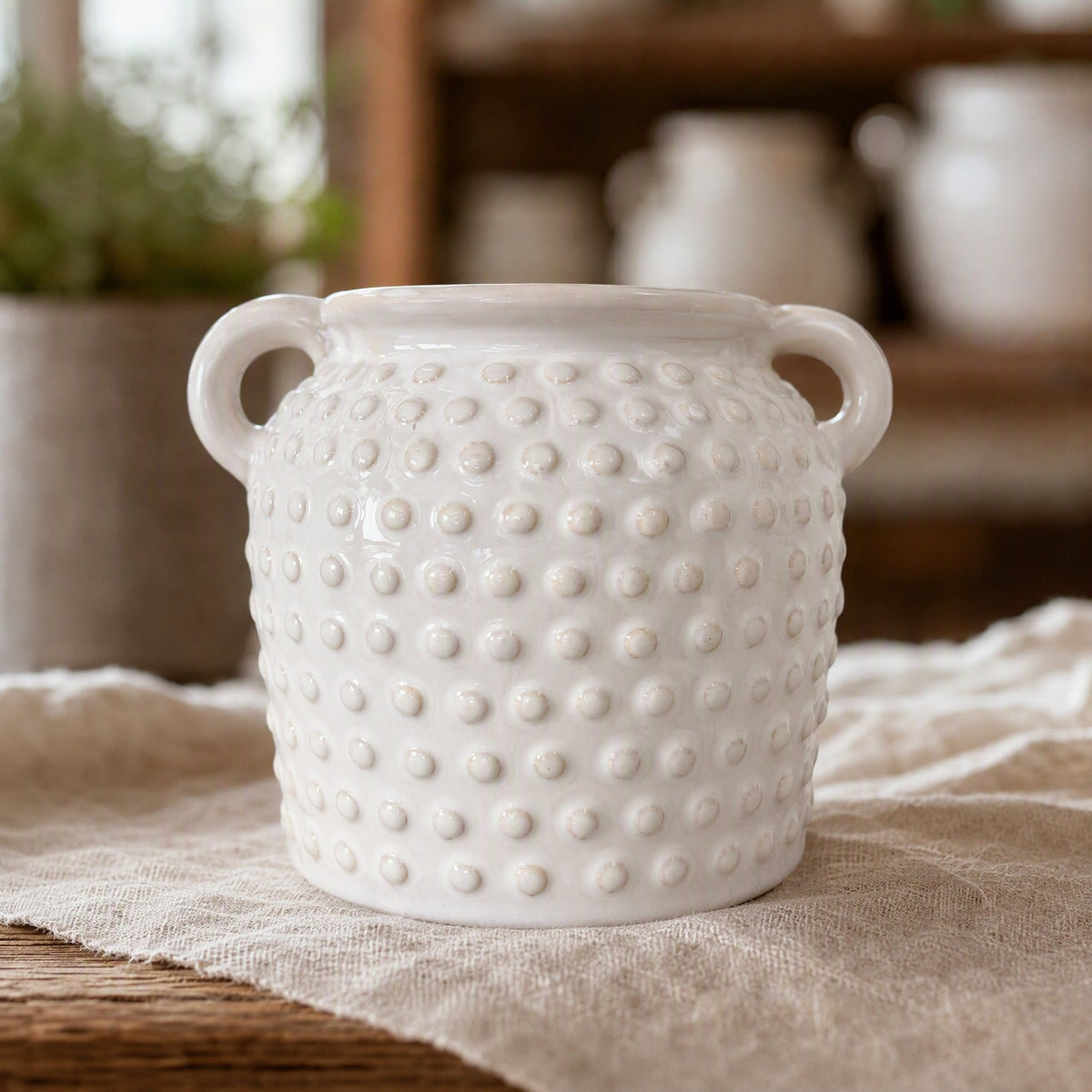 Elegant Ceramic Container with Patterns | TheKanta