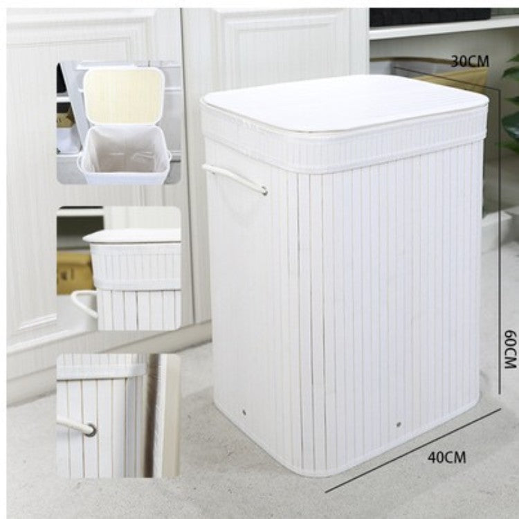 Elegant Laundry Basket made of Natural Bamboo | TheKanta