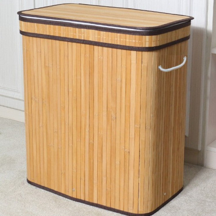 Elegant Laundry Basket made of Natural Bamboo | TheKanta