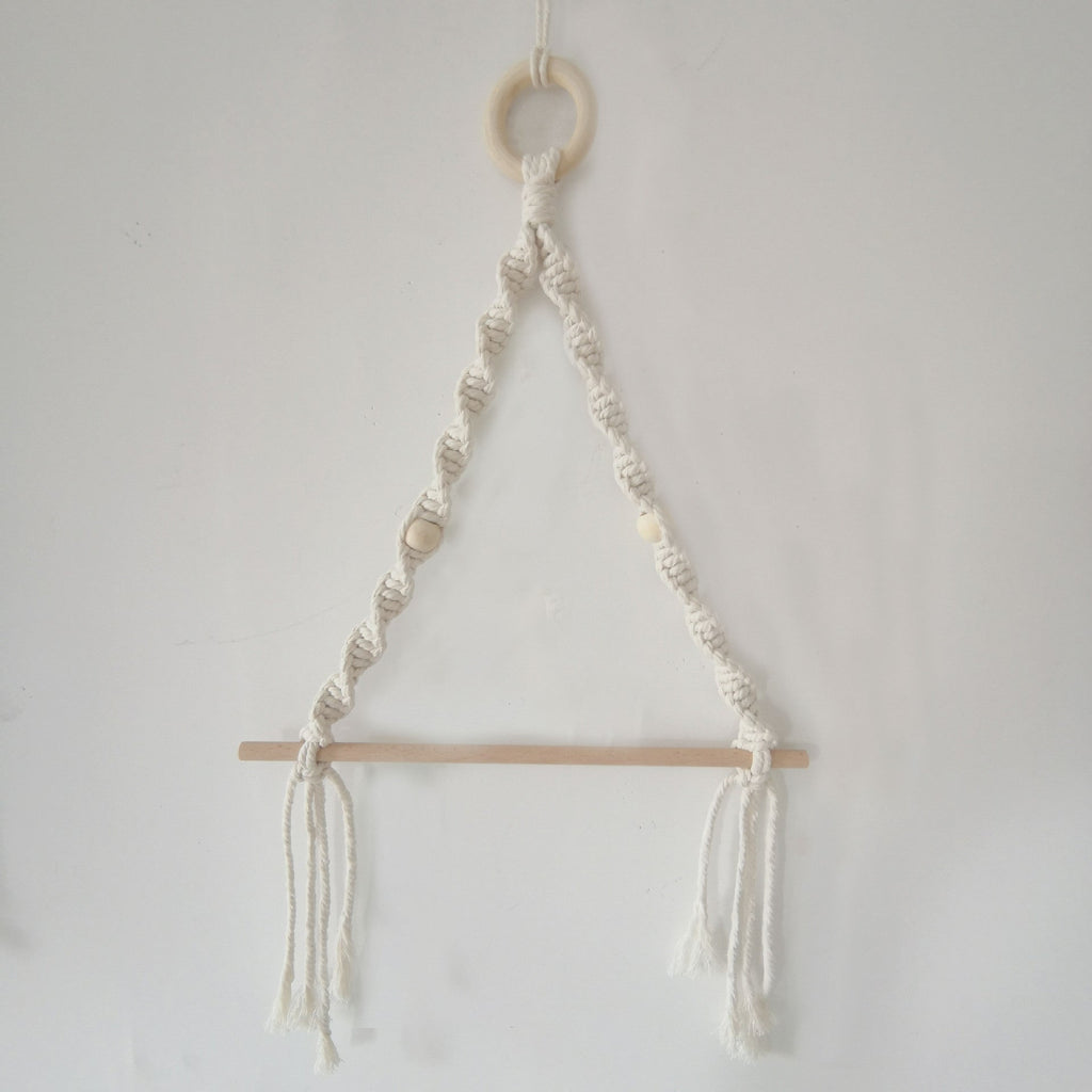 Elegant Macrame Plant Hanger Yellow Gray | TheKanta