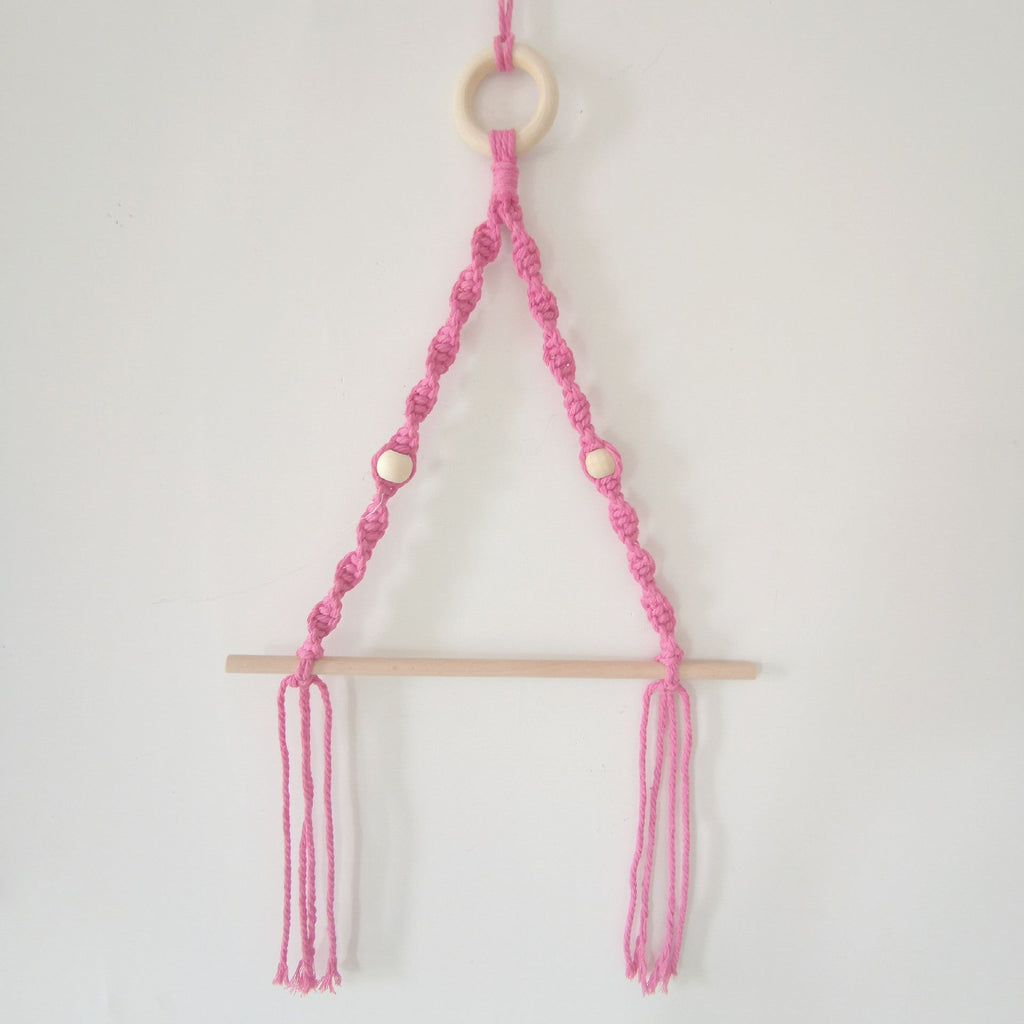 Elegant Macrame Plant Hanger Yellow Gray | TheKanta