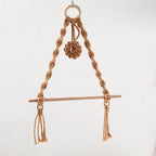 Elegant Macrame Plant Hanger Yellow Gray | TheKanta