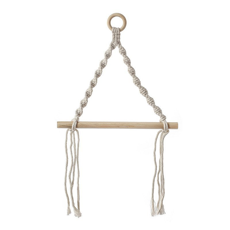 Elegant Macrame Plant Hanger Yellow Gray | TheKanta